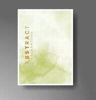 Cover template with watercolor background. Design for your cover, date, postcard, banner, logo. vector