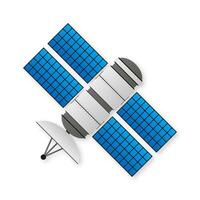 Artificial satellites gps. Communication, navigation concept. Vector illustration.