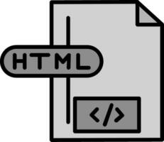 icono de vector de archivo html