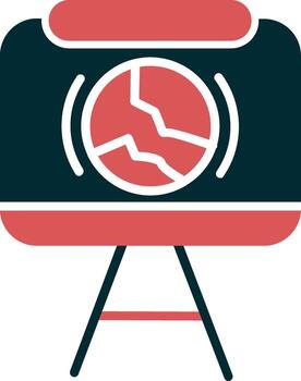 icono de vector de presentación