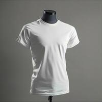 AI generated Plain t-shirt in on a mannequin for mockup photo