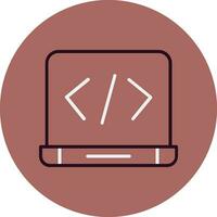 icono de vector de codificación web