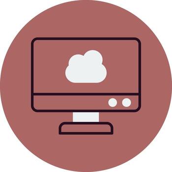 Cloud Computing Vector Icon