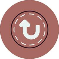 U Turn Vector Icon