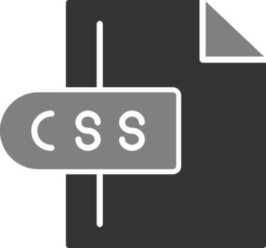 icono de vector de archivo css