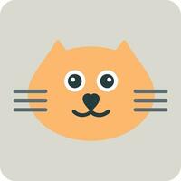 Cat face Vector Icon