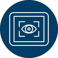 icono de vector de escáner ocular