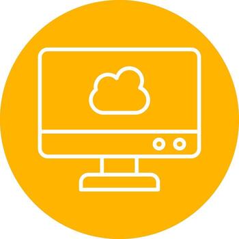 Cloud Computing Vector Icon