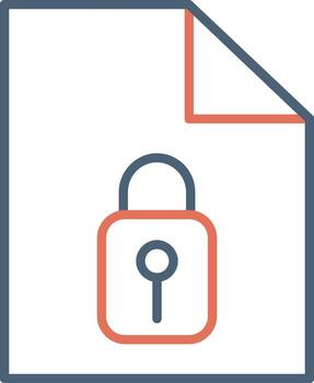 icono de vector de seguridad de datos