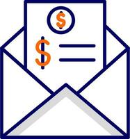 icono de vector de correo