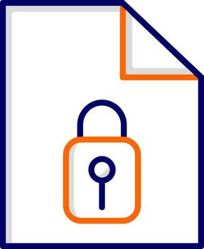 icono de vector de seguridad de datos