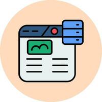 Web Hosting Vector Icon