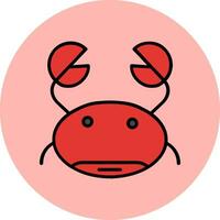 Crab Vector Icon