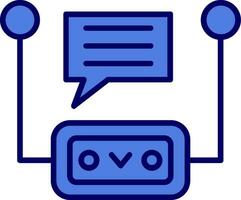 icono de vector de chatbot