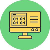 Binary Code Vector Icon