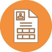 personal documento vector icono