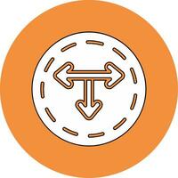 T Junction Vector Icon