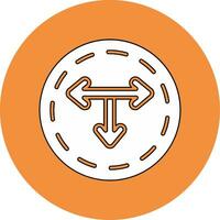 T Junction Vector Icon