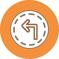 Turn Left Vector Icon