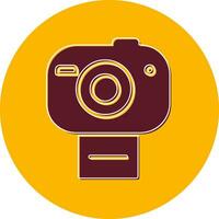 icono de vector de cámara de fotos