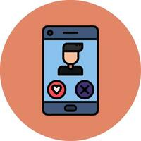 Dating App Vector Icon