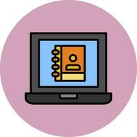 Laptop User Vector Icon