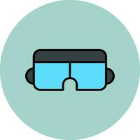 icono de vector de gafas inteligentes