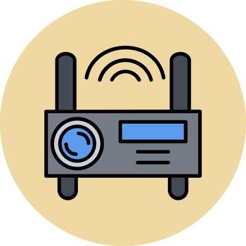icono de vector de proyector