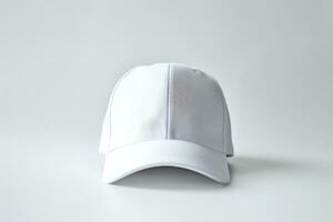 AI generated photo of a white cap on a white background