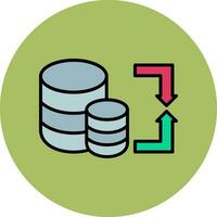 Data Migration Vector Icon