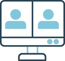 Online Meeting Vector Icon