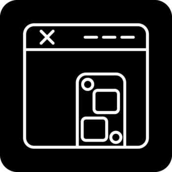 icono de vector de navegador