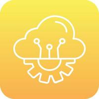 Cloud Computing Vector Icon