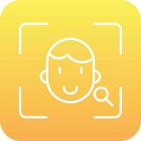 Face Scanner Vector Icon