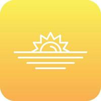 Sunset Vector Icon