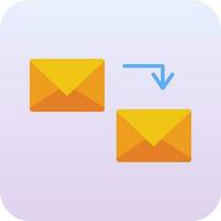 enviar icono de vector de correo