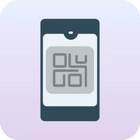 icono de vector de código qr