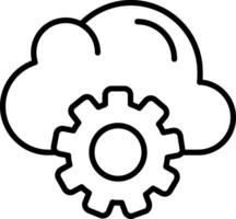 Cloud Computing Vector Icon