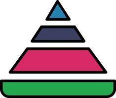 Pyramid Chart Vector Icon