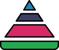 Pyramid Chart Vector Icon