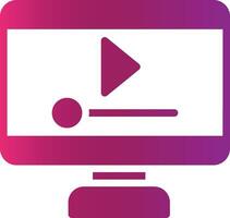 Video Player Creative Icon Design vector