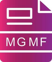 mgmf creativo icono diseño vector