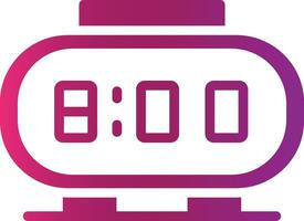 Digital Clock Creative Icon Design vector