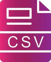 CSV Creative Icon Design vector