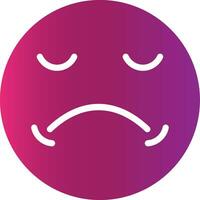 Sad Creative Icon Design vector