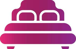 Bed Creative Icon Design vector