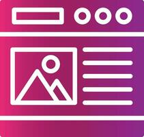 Glyph Gradient Design vector