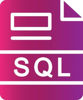 SQL Creative Icon Design vector
