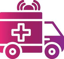 Ambulance Creative Icon Design vector