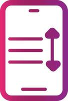 Glyph Gradient Design vector